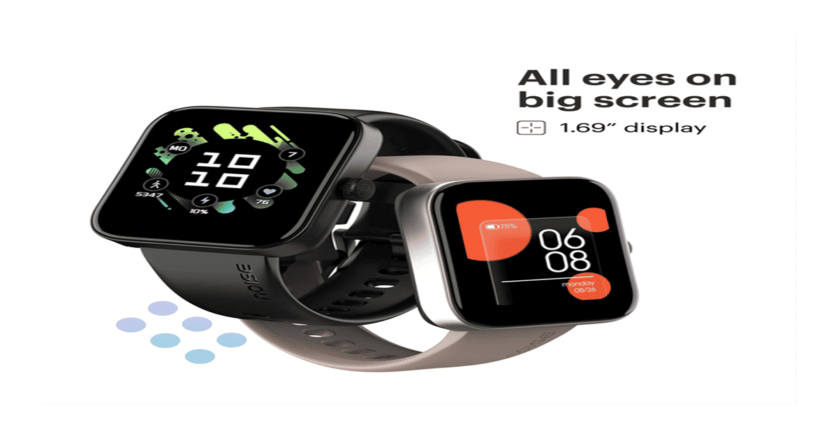 Buy Noise Pulse Buzz Smart Watch, 1.69 inches TFT Display, 7 Days ...