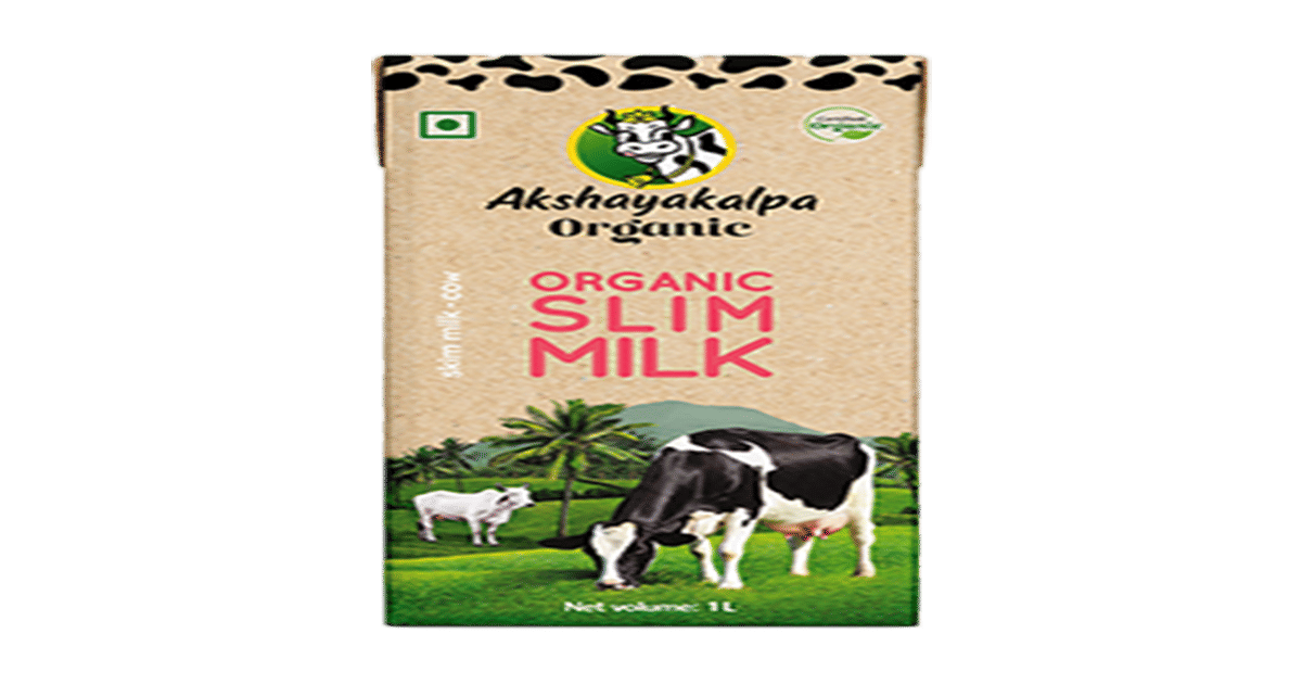 Buy Akshayakalpa Organic Slim Milk Online (1 ltr x 4) At Best Price