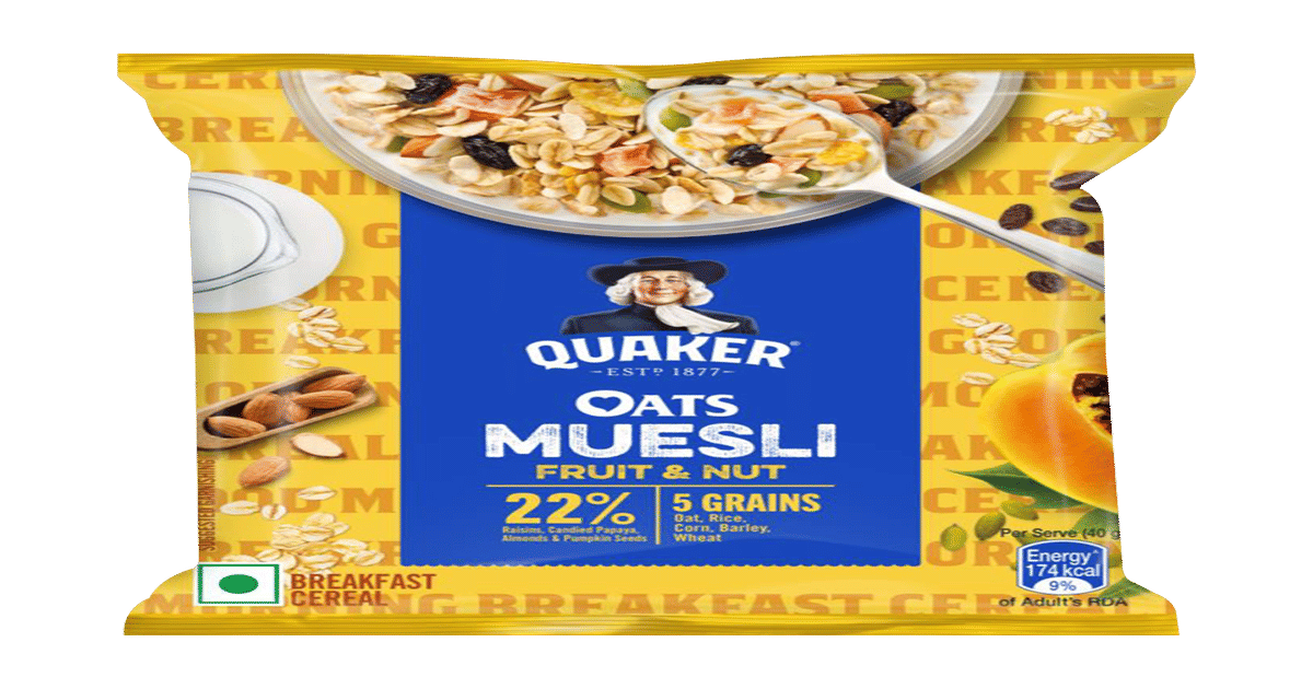 Buy Quaker Sample Fruit Nut Oats Muesli Online () At Best Price