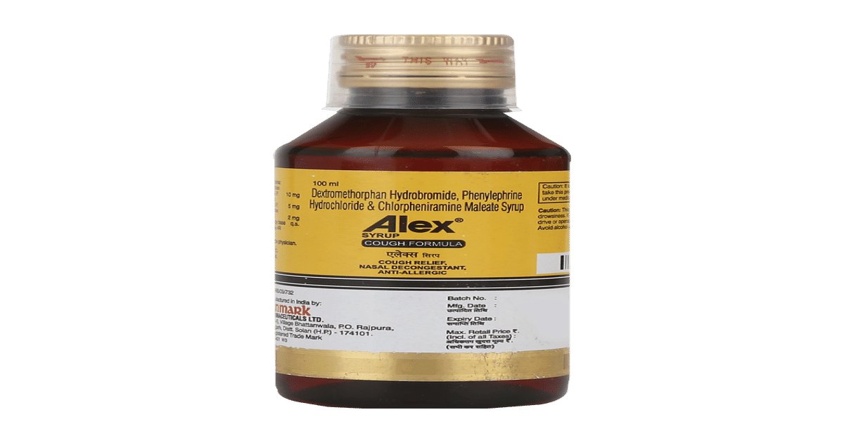 Buy Alex Syrup | Sore Throat, Cough & Cold Relief | Phenylephrine ...