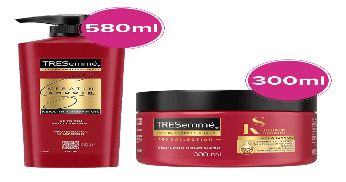 Buy Tresemme Keratin Smooth Shampoo and Hair Mask Combo Online (1 combo ...