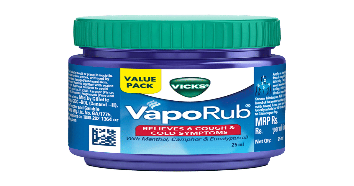 Buy Vicks Vaporub 25ml Relief From Cold Cough Headache And Body Pain