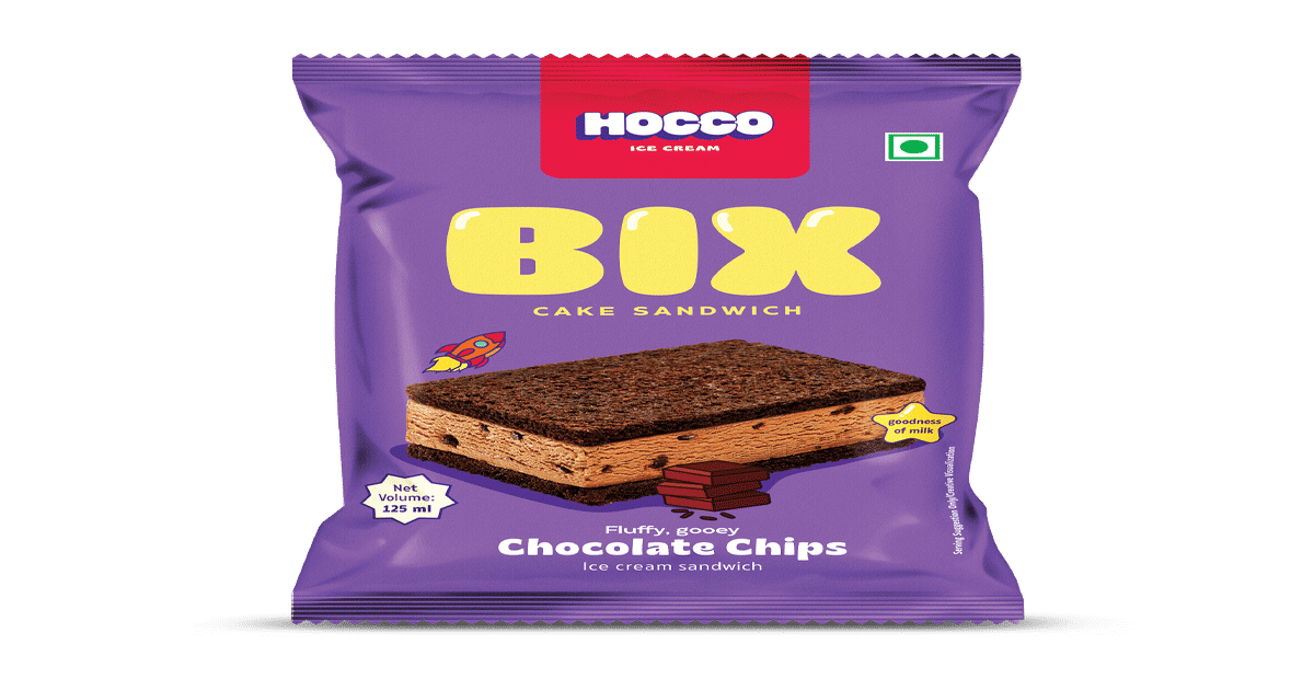 Buy Hocco Chocolate Chips Bix Ice Cream Online (125 ml x 3) At Best Price