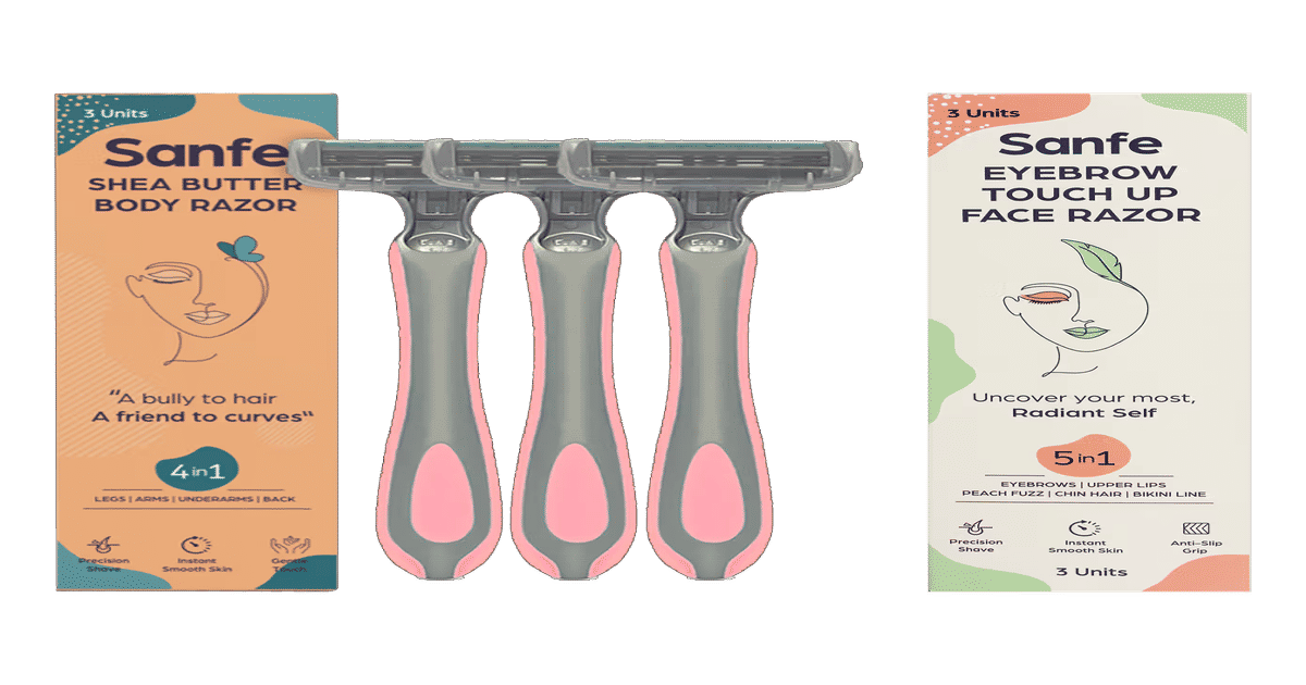 Hygiene Body Razor Buy Sanfe Complete Body Razor With Eyebrow Razor & Shea Body Razor ...