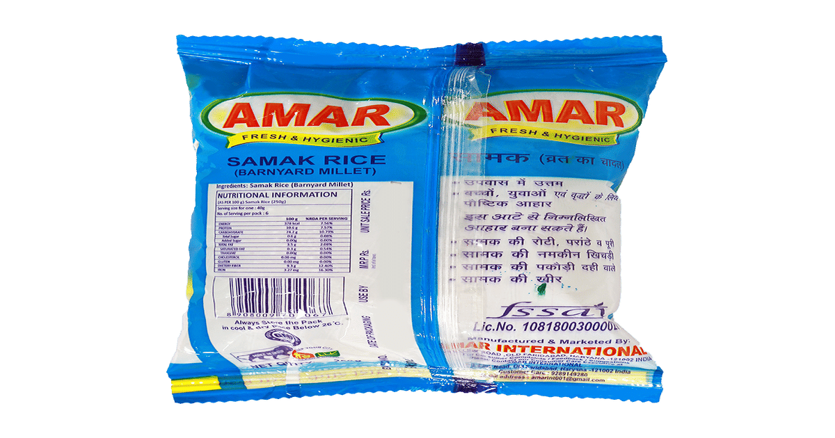 Buy Amar International Samak/Barnyard Millet Online () At Best Price