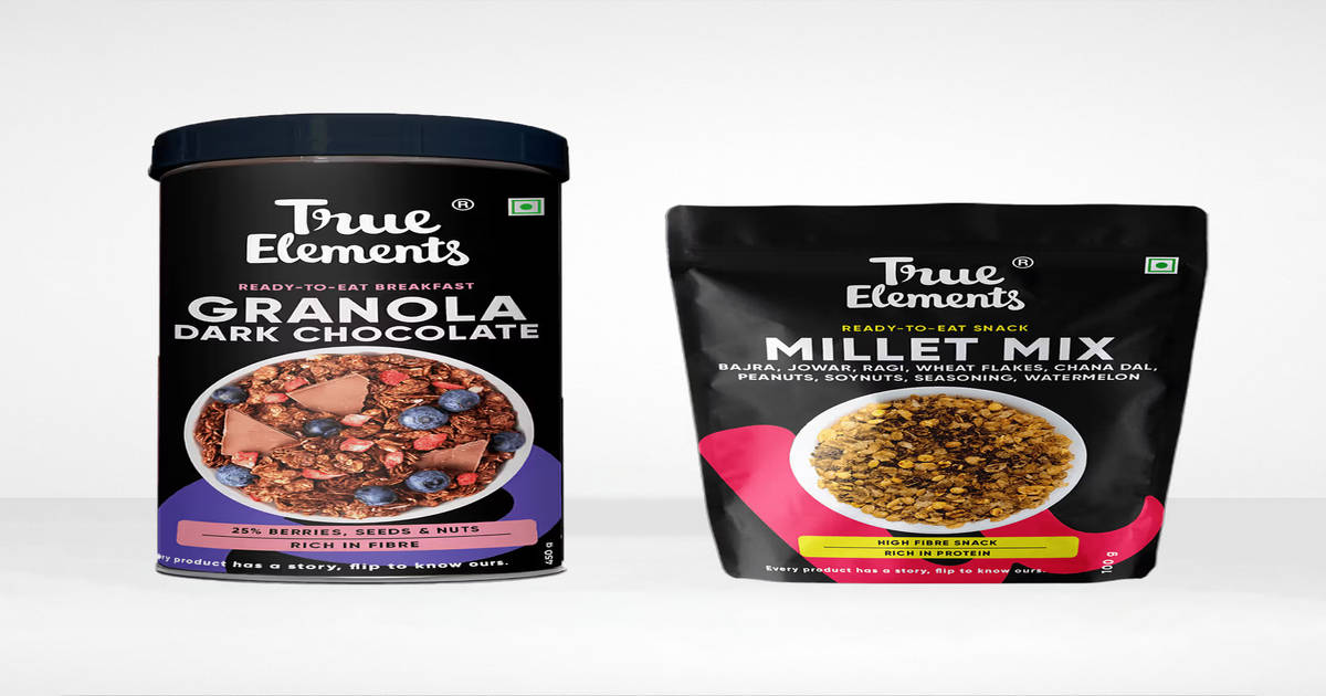 True Millets Buy True Elements Crunchy Dark Chocolate Granola & Millet Mix Combo ...