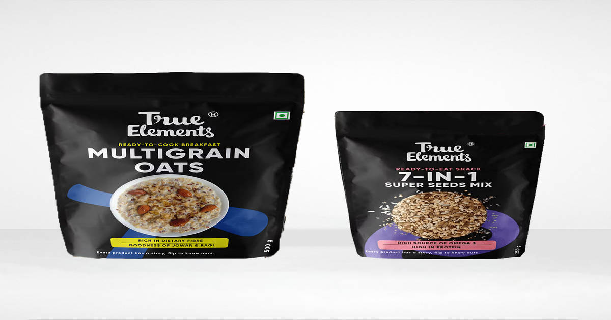 Buy True Elements Mulitgrain Oats & 7 In 1 Super Seeds And Nut Mix ...