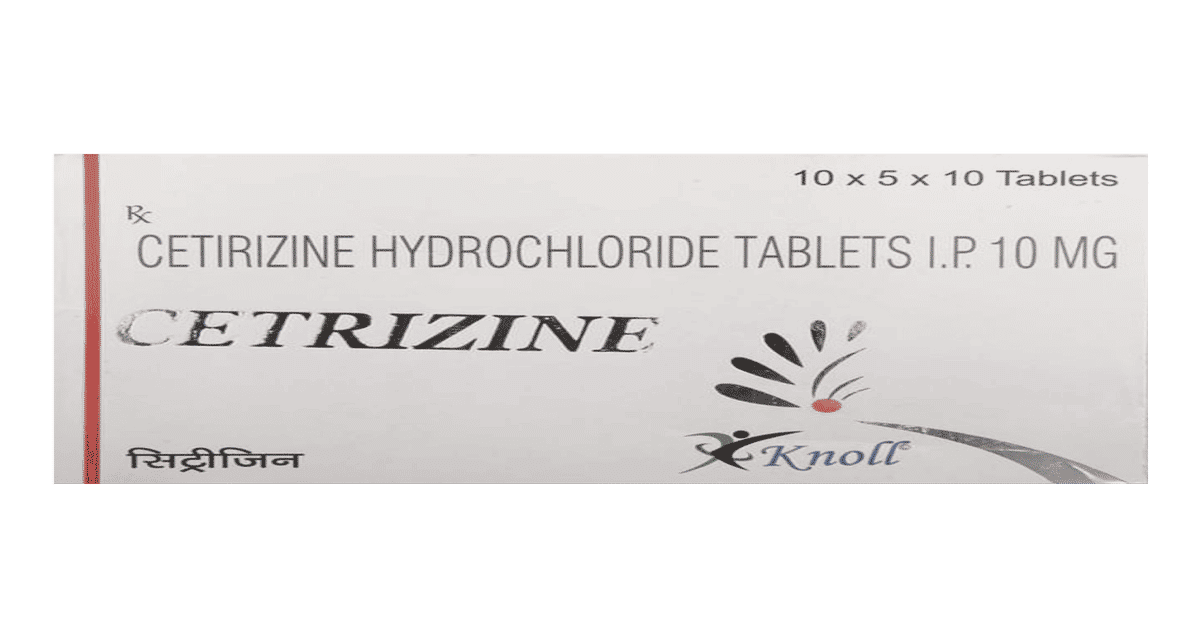 Buy Cadila Cetrizine 10Mg (Knoll) Strip Of 10 Tablets Online (10 ...