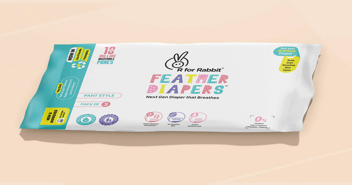 Buy R for Rabbit Feather Diaper Pants Size M Online (3 Pieces) At Best ...
