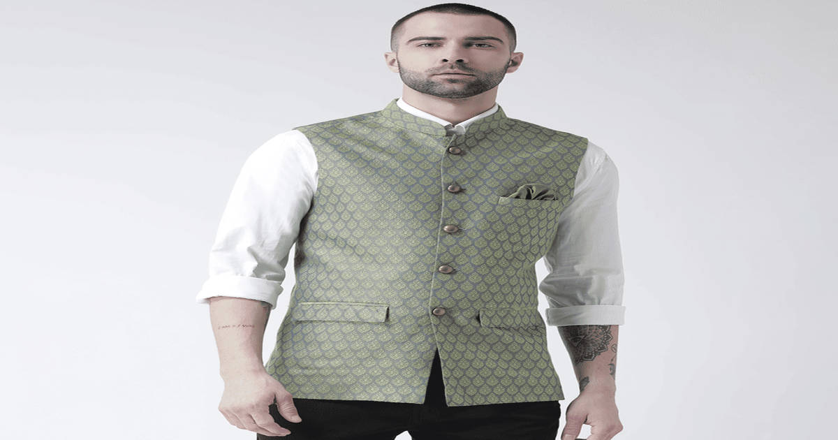 Swiggy Rider Jacket Design Buy Kisah Men Nehru Jacket (Cotton Blend Sleeveless) Green - S Online ...