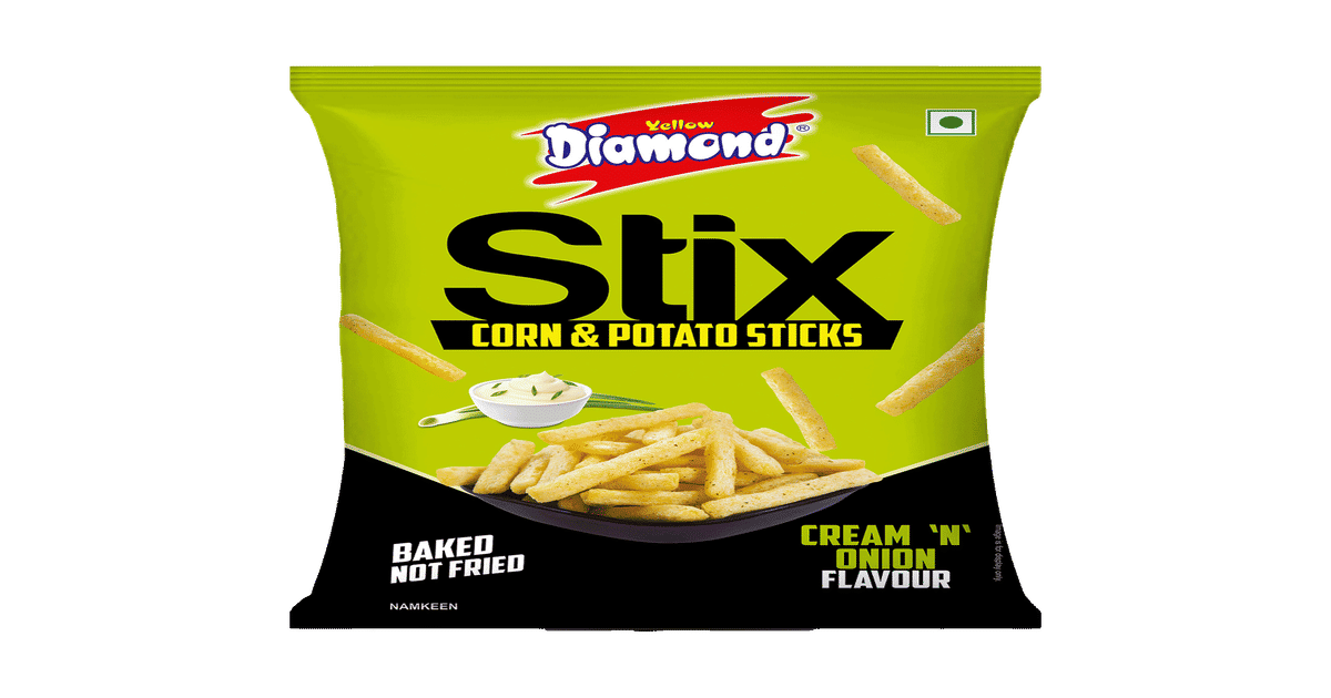 Buy YELLOW DIAMOND Corn and Potato Stix Online (80 g) At Best Price