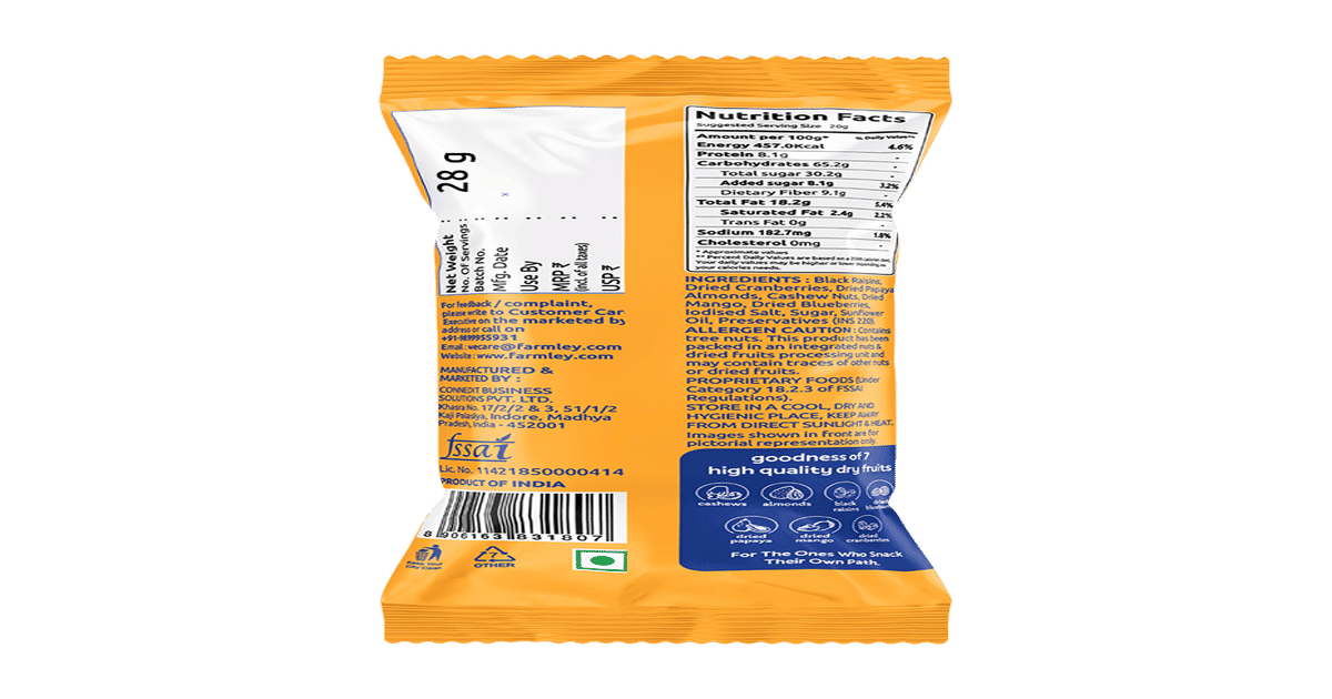 Buy Farmley Fruit & Nut Trail Mix Online () At Best Price