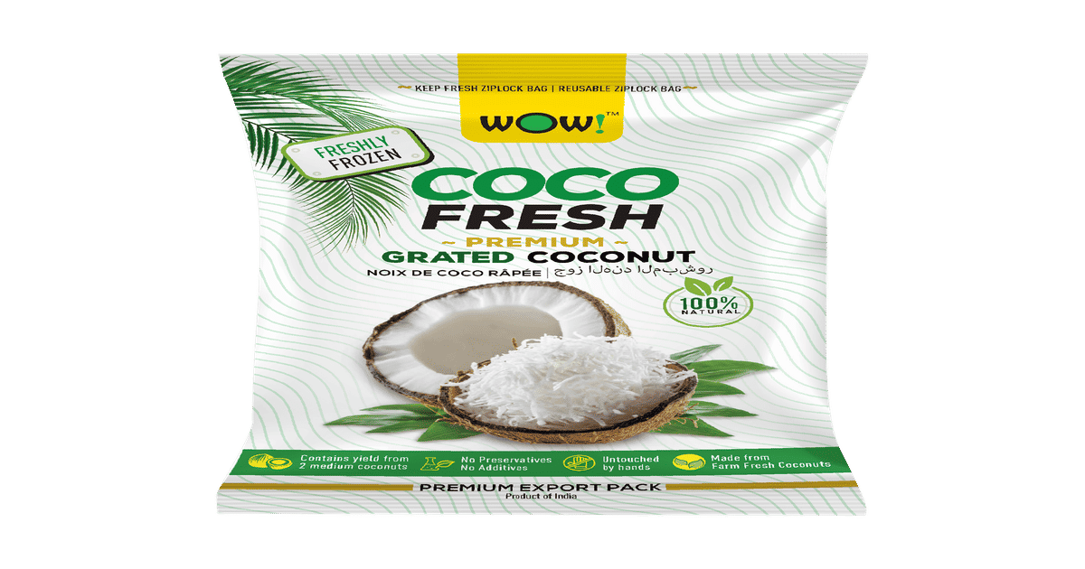 Buy Wow! Coco Fresh Premium Grated Coconut Online (200 g) At Best