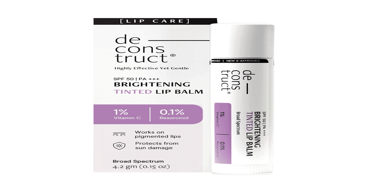 deconstruct vitamin c lip balm Serum, Gel sunscreen & brightening Combo Online at PA+++ broad spectrum lip balm protects lips against harmful UV rays with no white cast and brightens the lips. Buy Deconstruct Brightening Tinted Lip