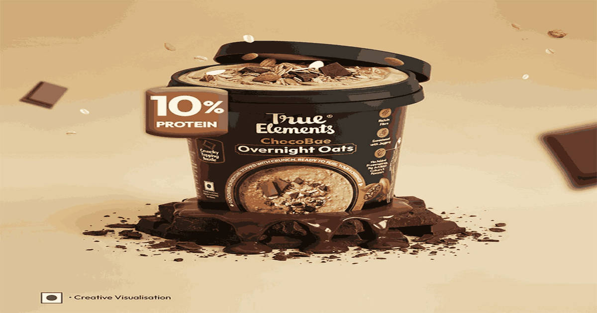 True Elements Overnight Oats ChocoBae 62g - Image 1