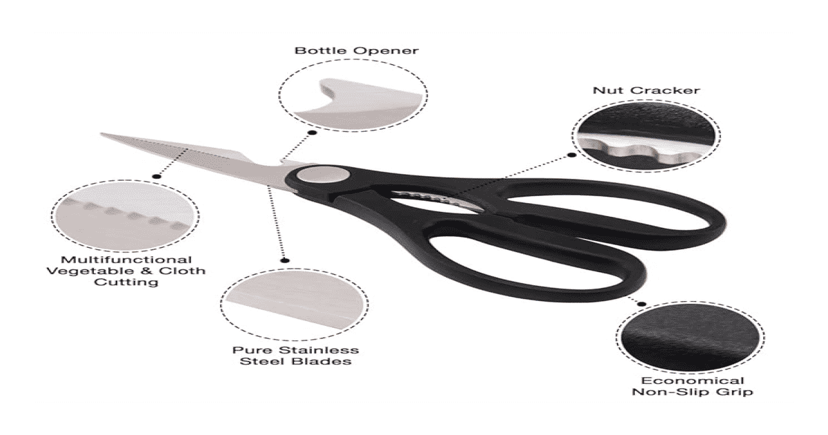 Keef Scissors Buy KAI Kitchen Scissors (Heavy-Duty Stainless Steel for Cutting ...