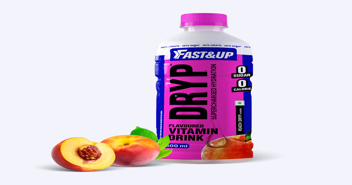Buy Fast&Up Dryp Vitamin Water | Zero Sugar - Zero Calories - Peach ...
