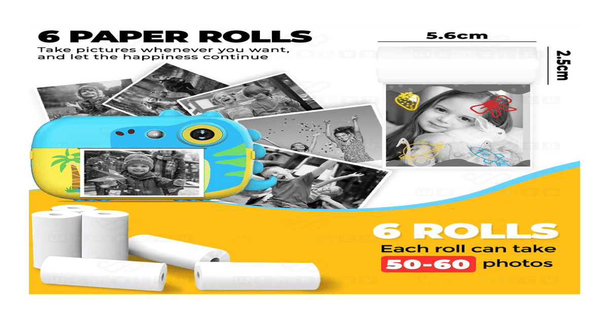 Buy Wembley Instant Camera Thermal Paper Rolls – Pack of 6 Online () At ...