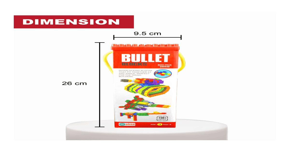 Bullet Blocks Buy Ekta Bullet Interlocking Building Blocks 150 Plus Pieces Creative ...