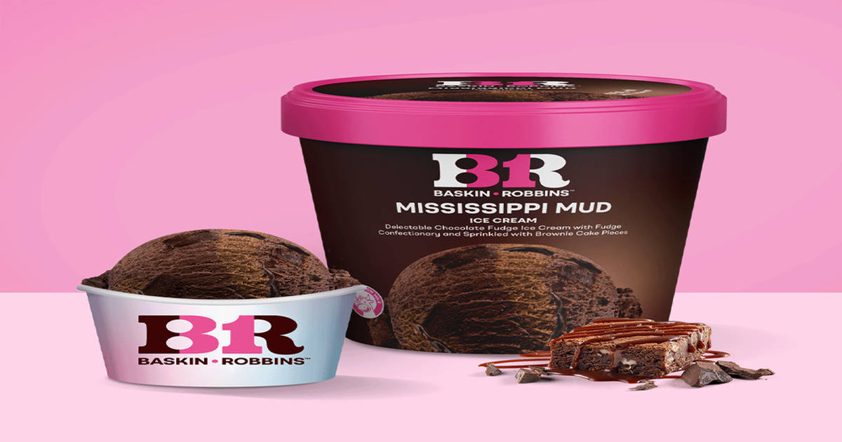 Buy Baskin Robbins Mississippi Mud Chocolate Ice CreamTub Online (450