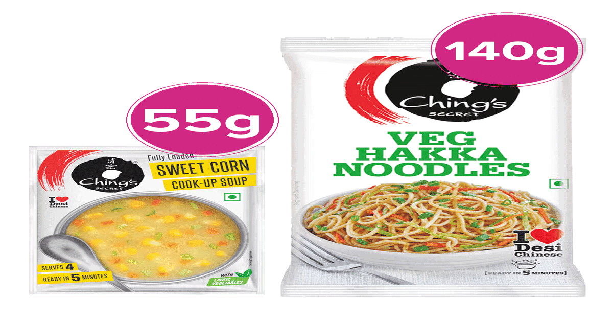 Buy Ching's Secret Sweet Corn Soup & Ching's Secret Veg Hakka Noodles
