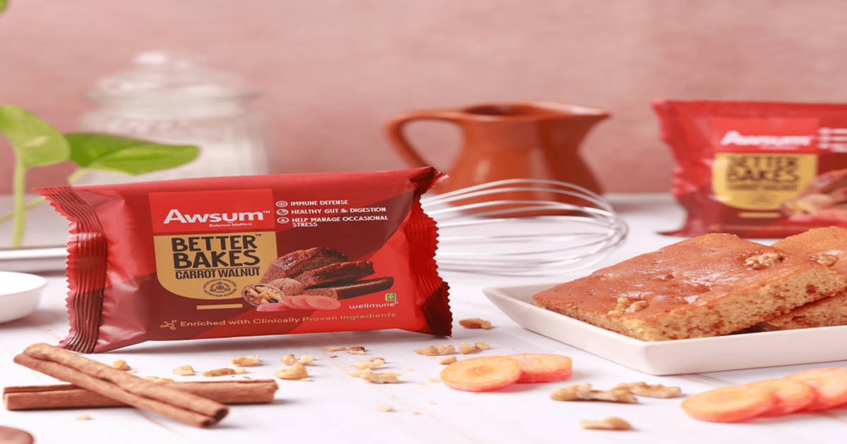 Buy Awsum Carrot Walnut Cake Online (60 g x 3) At Best Price
