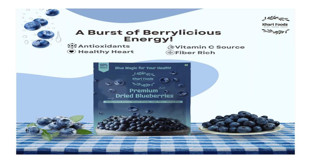 Buy Khari Foods Premium Dried Blueberries - High Fibre Online () At ...