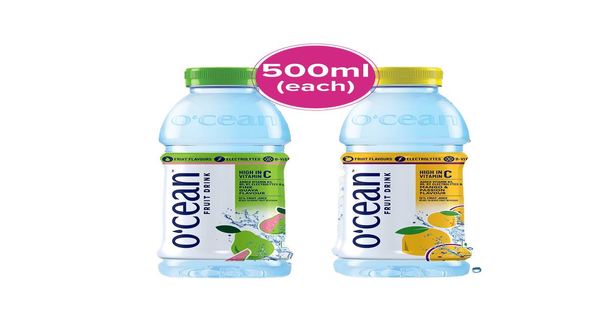 Aqua Rasa Rasa Buy Ocean Fruit Water Pink Guava And Mango & Passion Combo Online (1 ...