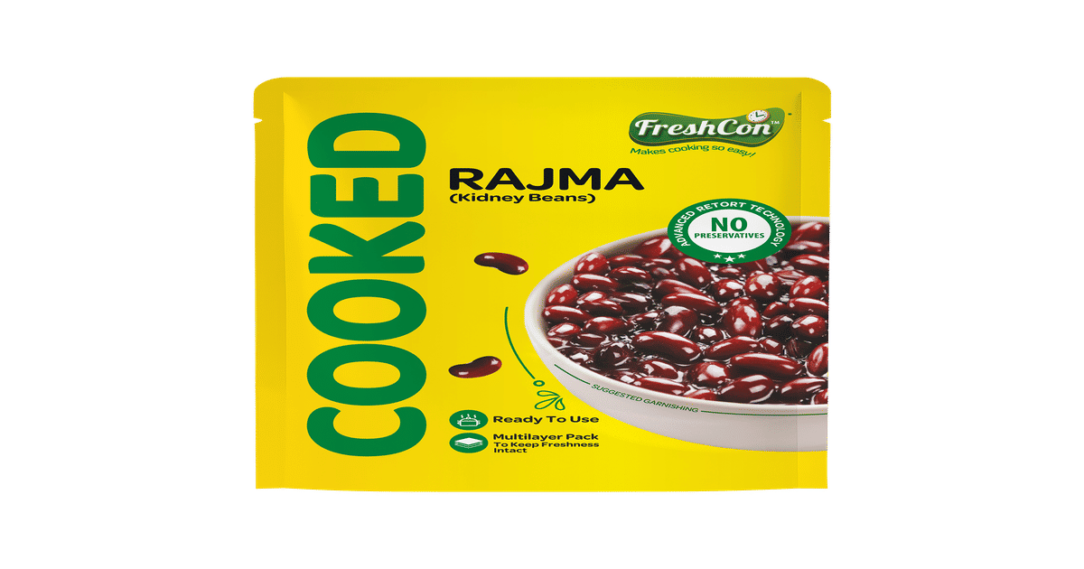 Buy Freshcon Cooked Kidney Beans (Rajma) Online (250 g x 2) At Best Price