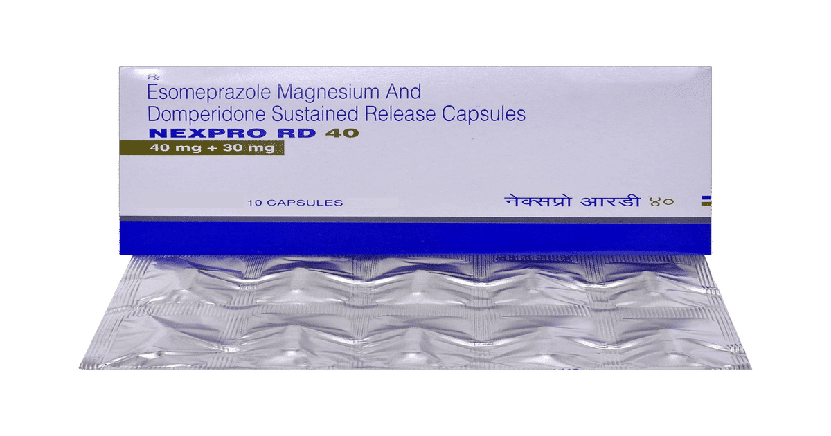 Nix Pro Rd Buy Nexpro RD 40mg | For Gas, Acidity, Acid Reflux & Nausea ...
