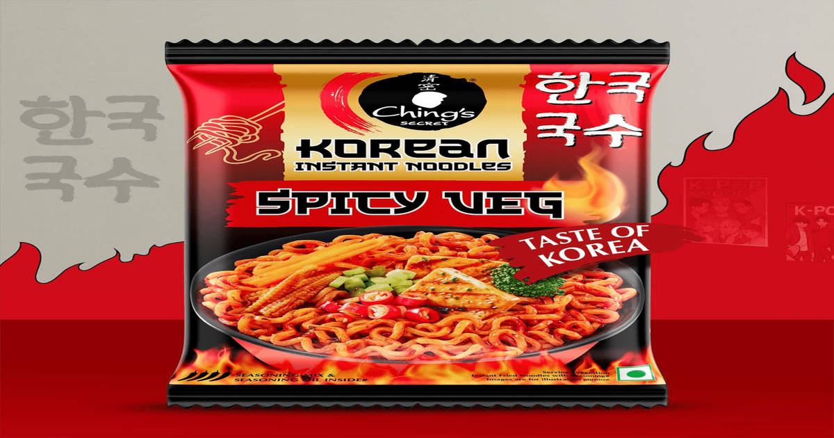 Buy Ching's Secret Korean Spicy Veg Instant Noodles Veg, It’s Hot, It’s ...
