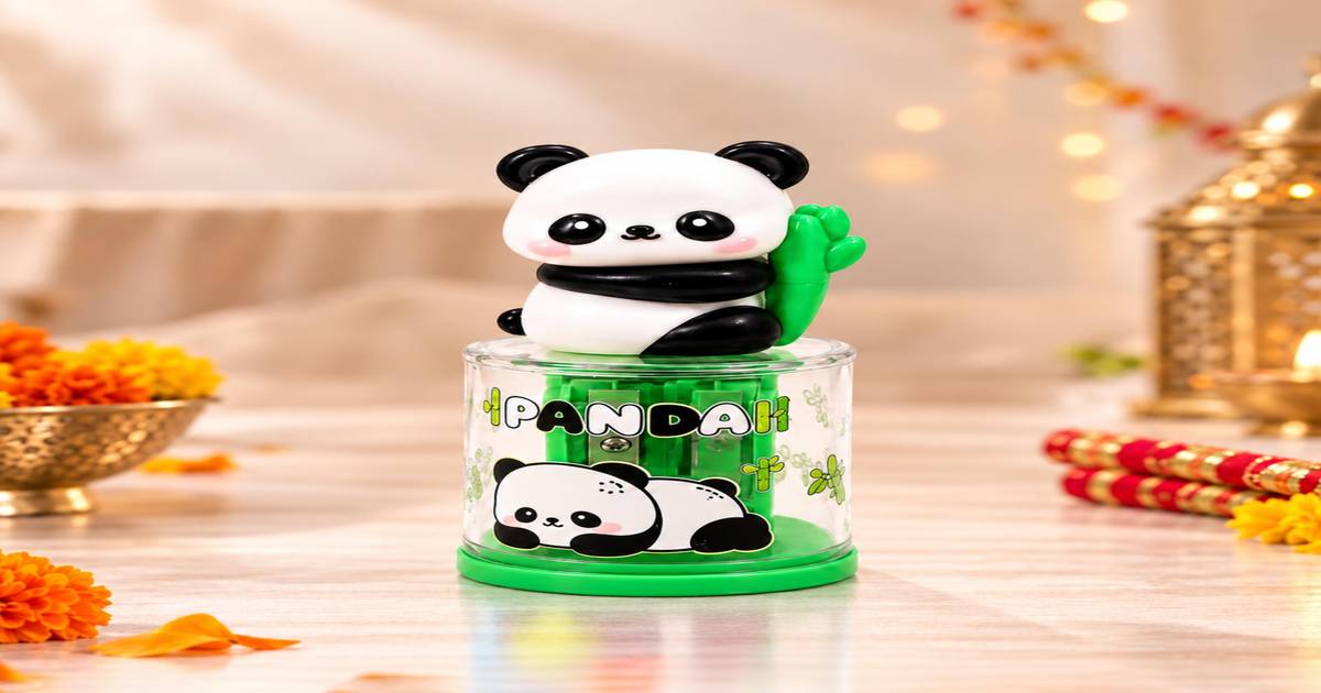 Fun Design Sharpener Buy Funnmantra Panda Themed Dual Hole Sharpener (Green & White) Online ...