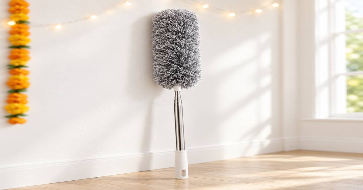 Buy Swastik Housewares Microfiber Feather Cleaning Brush Extendable ...