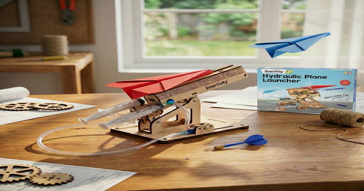 Buy Smartivity 2in1 Hydraulic Plane & Dart Launcher Toy Online (1 pack ...