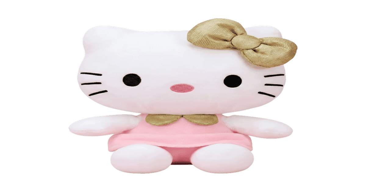 Buy Hello Kitty Pink with Golden Bow - 15 cm Online () At Best Price