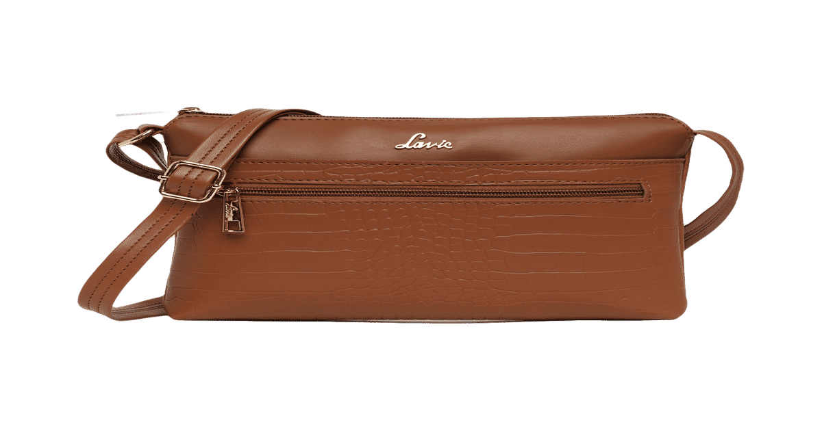 Buy Lavie Crocodile Texture Slimcroc Topzip Sling Handbag