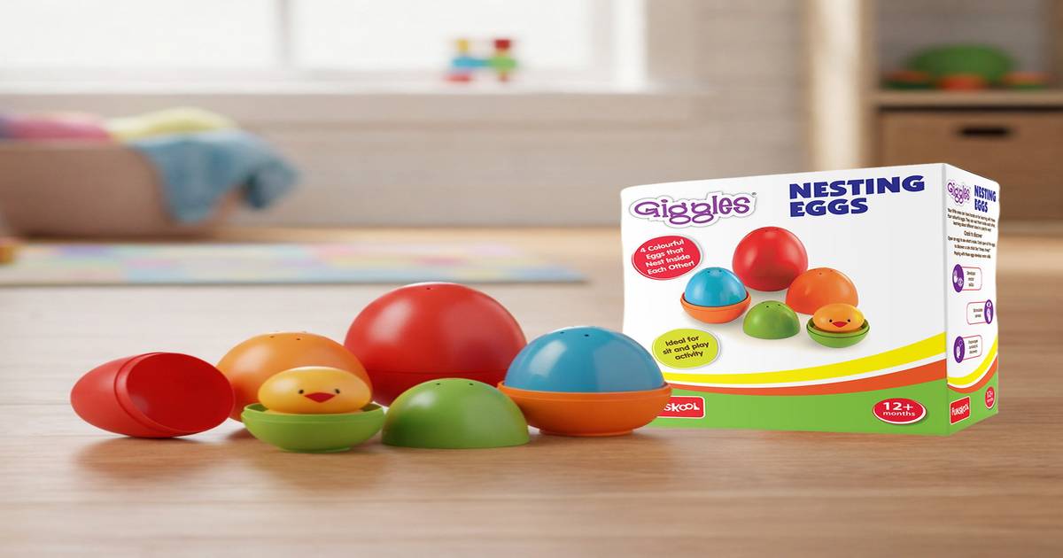 Buy Giggles Nesting Eggs Non Toxic (Multicolor) Online (1 pack) At
