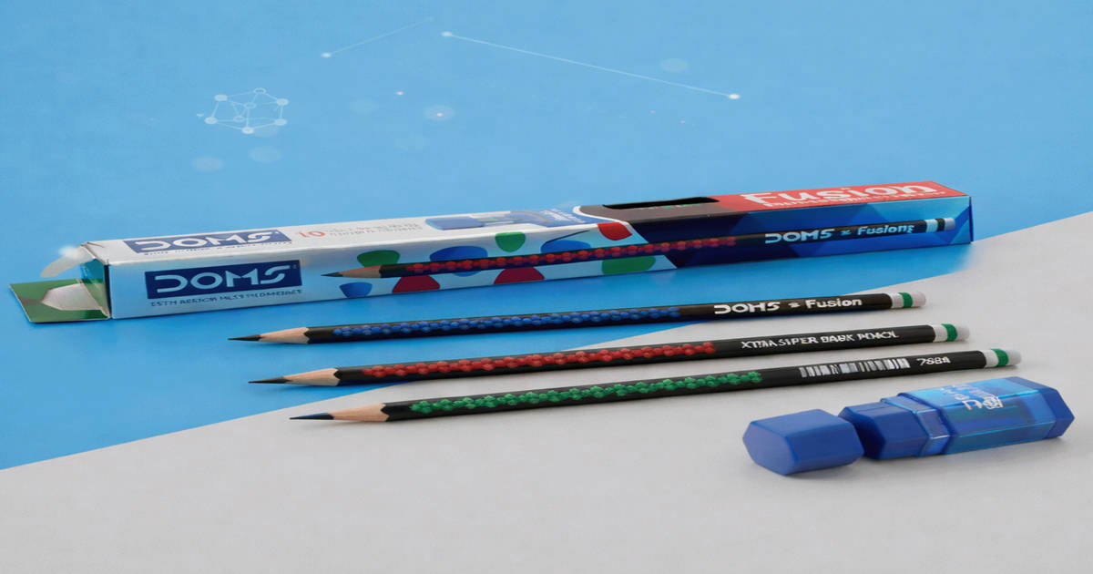 Graphite Triangle Buy Doms Fusion X-tra Super Dark Triangle Graphite Pencils | Pack of 10 ...