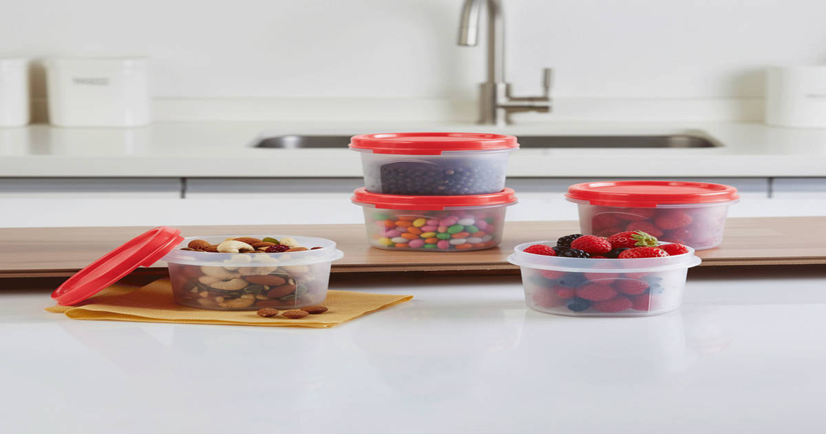 Small Round Tupperware Containers Buy Tupperware MM Round Containers (200ml, Plastic, Kitchen Storage ...