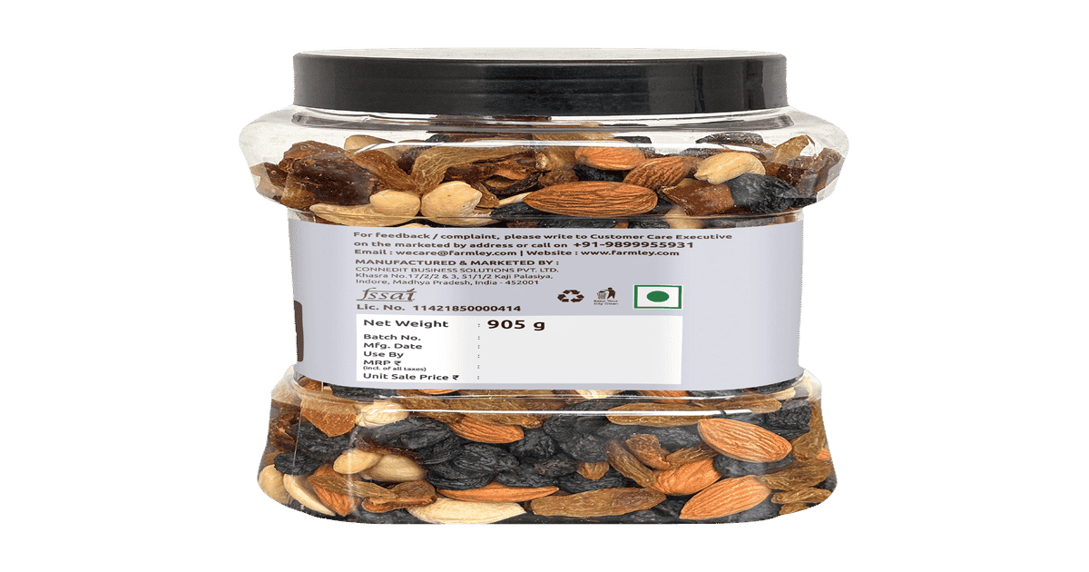 Buy Farmley Panchmeva Mix Dry Fruits Jar Online () At Best Price