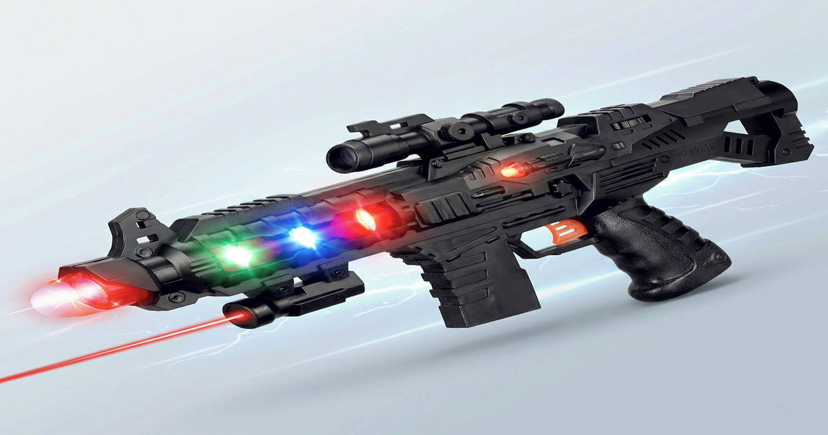 Buy KING TOYZ Battery Operated 3D Projection Strike Toy Gun with ...