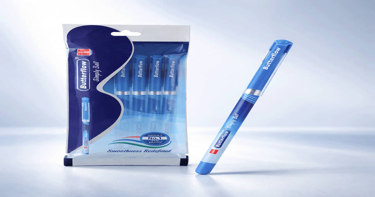 Butterflow Ink Buy Cello Butterflow Simply Ball Pen | Blue Ink | Effortless Writing ...