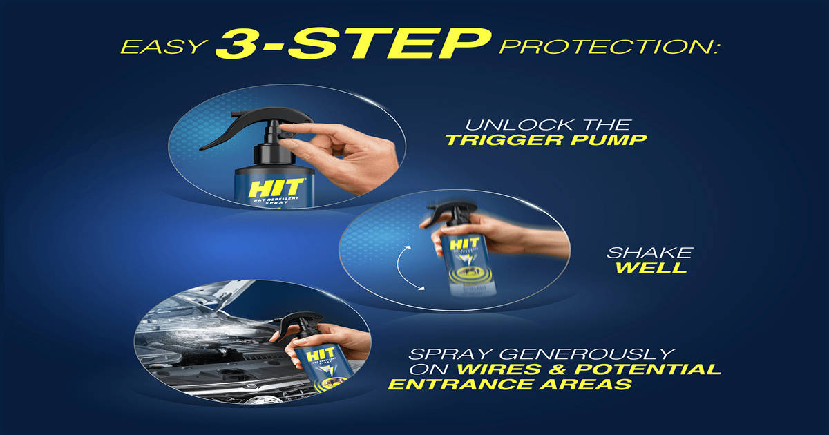 Hitrat Buy Hit Rat Repellent Spray | For Cars & Bikes | Peppermint Online ...