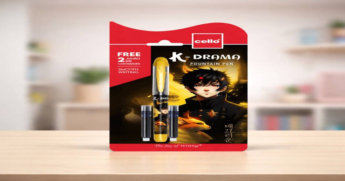 Dramatic Ink Pen Buy Cello K-Drama Fountain Pen | Blue Ink | Free 2 Jumbo Ink Cartridges ...