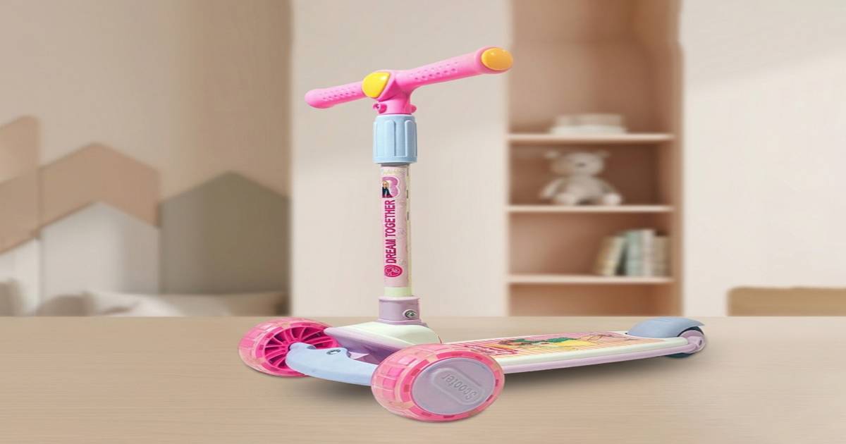 Kick Barbie Buy Kriiddaank Barbie Adventure Rider Kick Scooter - 3-Wheel with LED ...