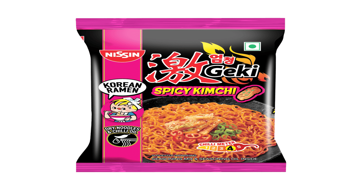 Buy Nissin Geki Korean Ramen Spicy Kimchi Flavoured Instant Ramen