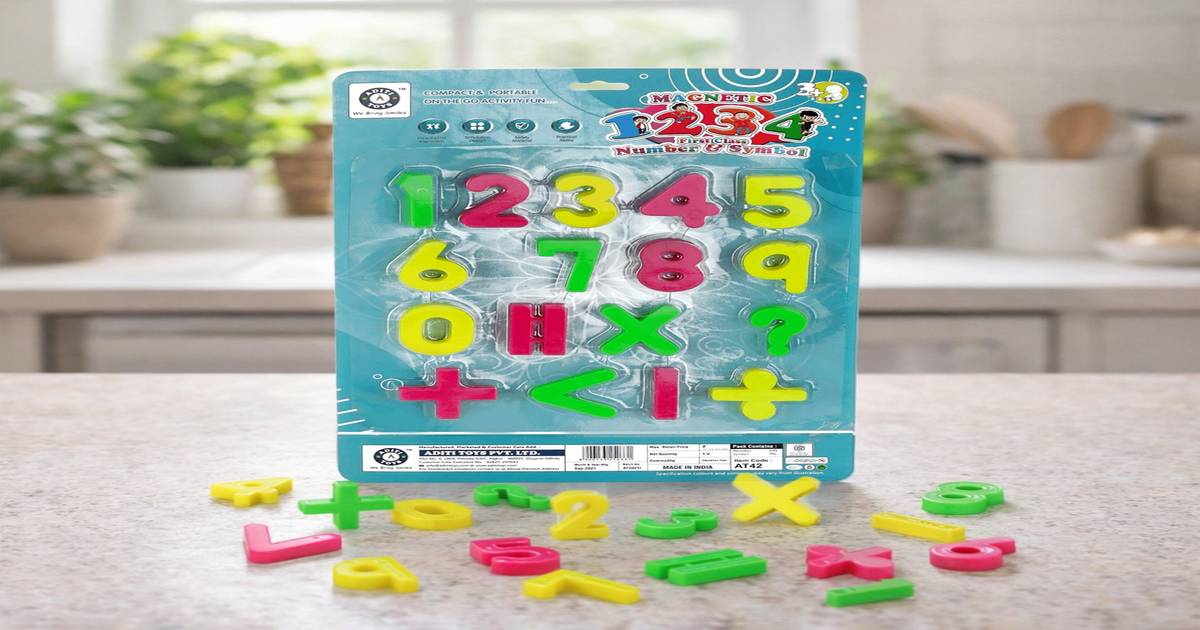 Buy Aditi Toys Magnetic Numbers with Symbols, Plastic Magnetic Numbers ...