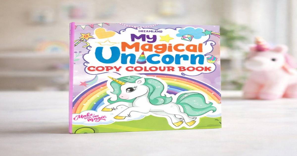 Buy My Magical Unicorn Copy Colour Book for Children Age 2 -7 Years ...
