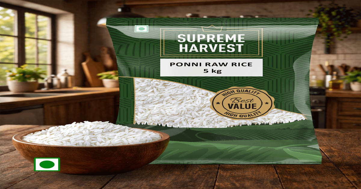 Ponam Rice Buy Supreme Harvest Ponni Raw Rice Online (5 kg) At Best Price