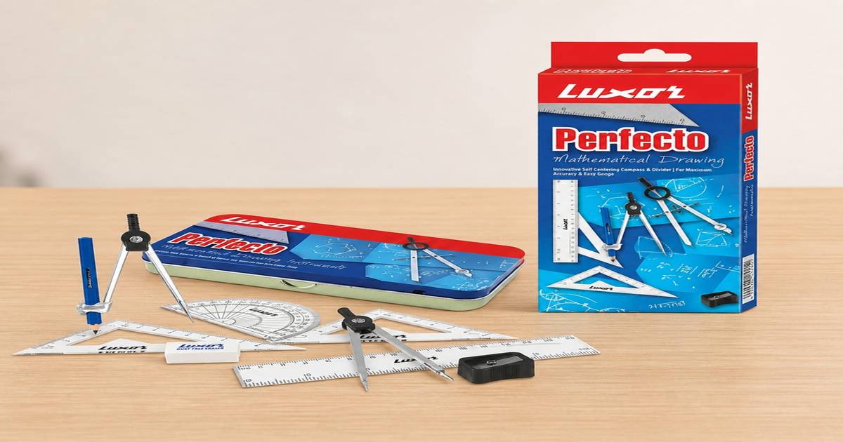 Buy Luxor Geometry Box | Mathematical Drawing Instruments | Combo of 8 ...